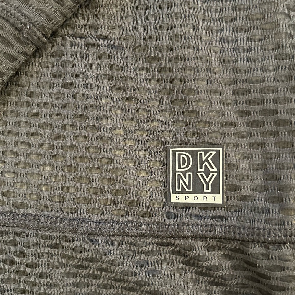 DKNY Sport, Black Mesh Running Top. Like new, lightly worn. Size Medium, comfy! - Picture 6 of 6